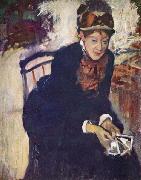 Edgar Degas Portrait of Miss Cassatt, Seated Sweden oil painting reproduction